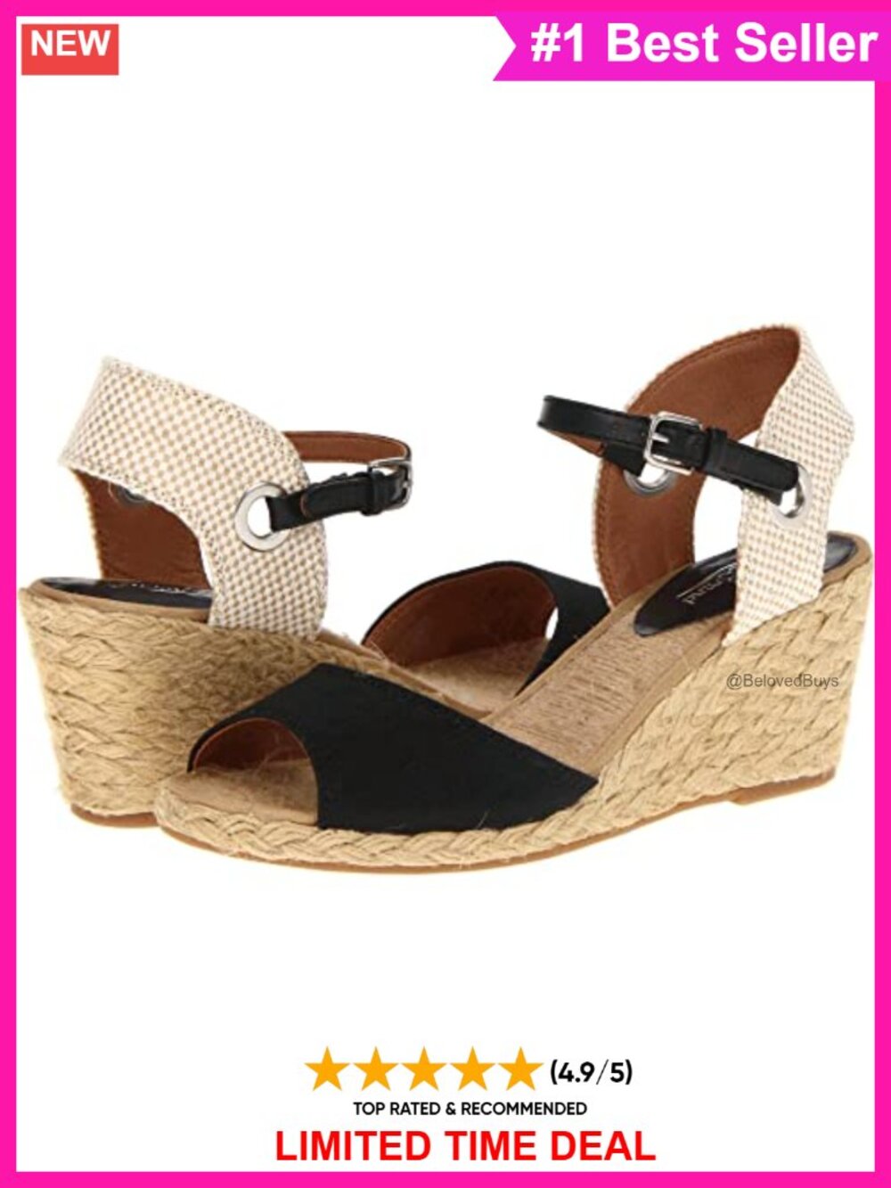 Lucky Brand Kyndra Wedge Sandal Leather Slingback Platform Heel